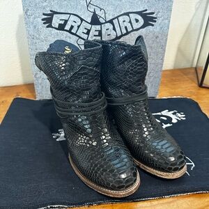 Freebird Black Snake Boots